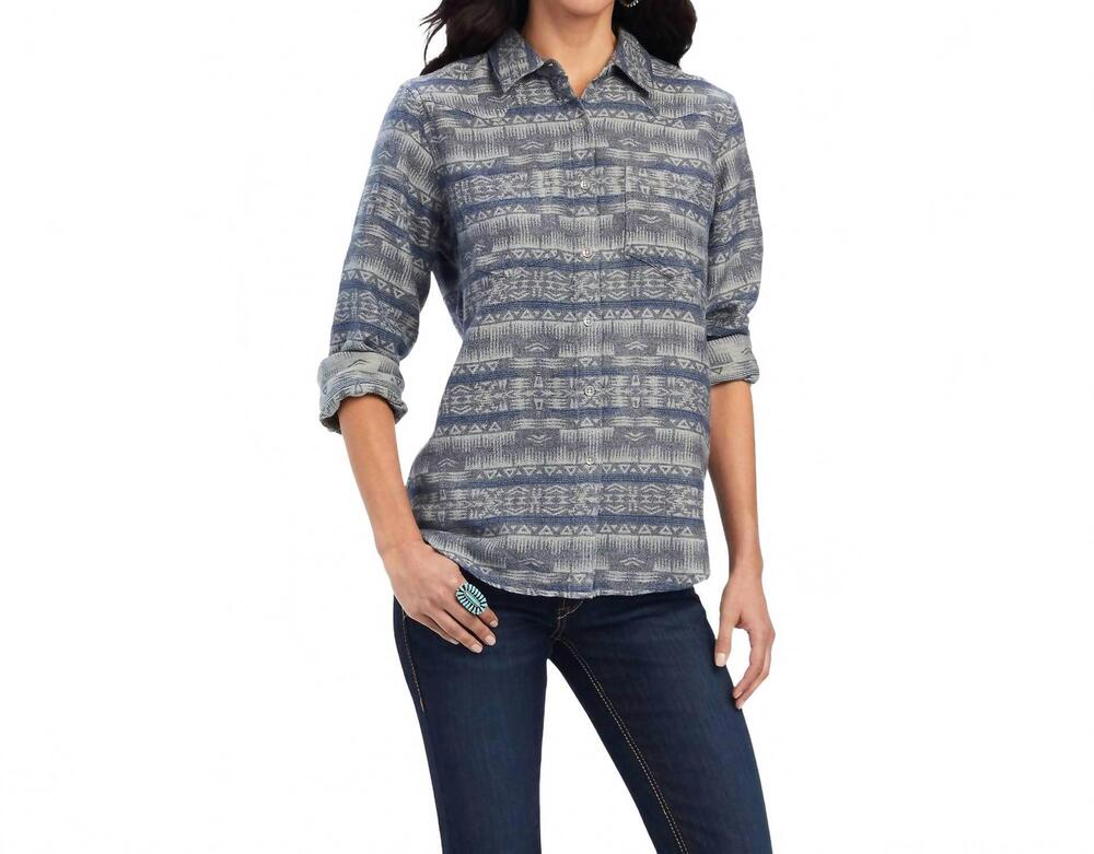 NEW ARIAT billie jean shirt in nightrider jacquard